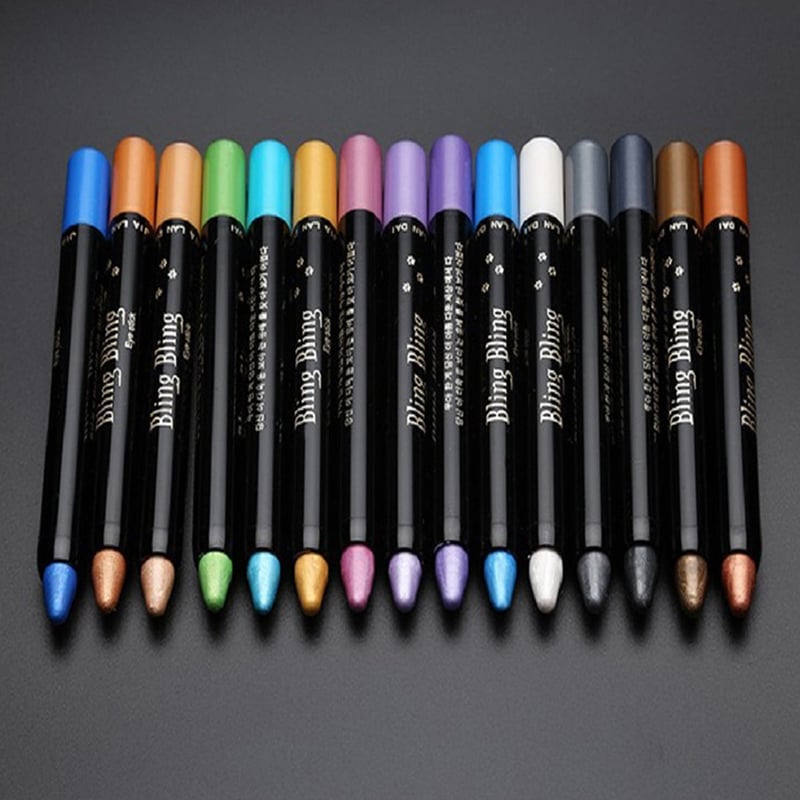 15 Color Highlighter Eyeshadow Pencils-15pcs