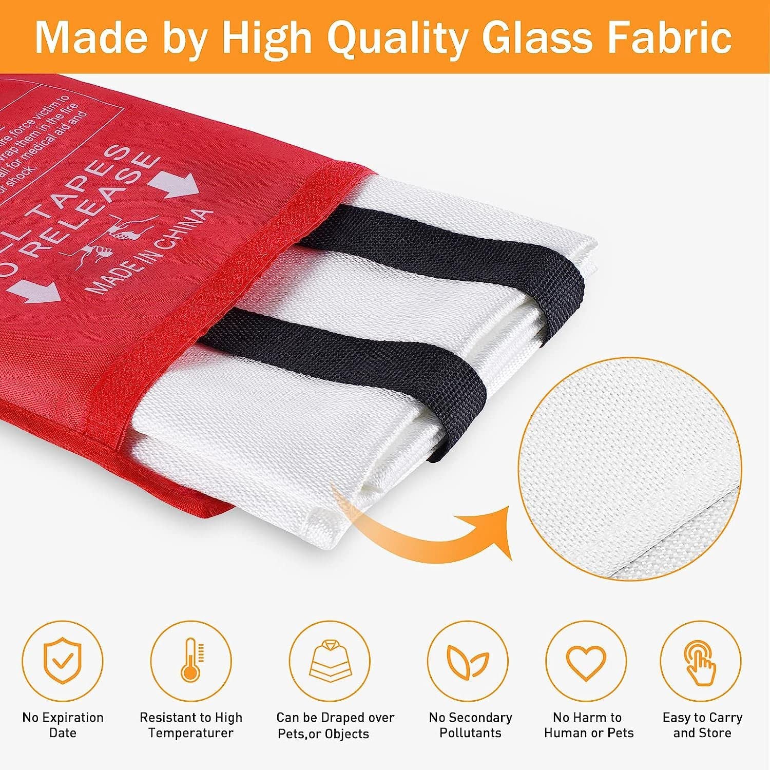 Fiberglass Emergency Fire Blanket