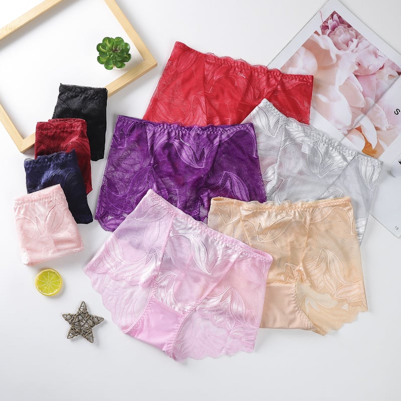 LADIES SILK LACE UNDERWEAR-5pcs
