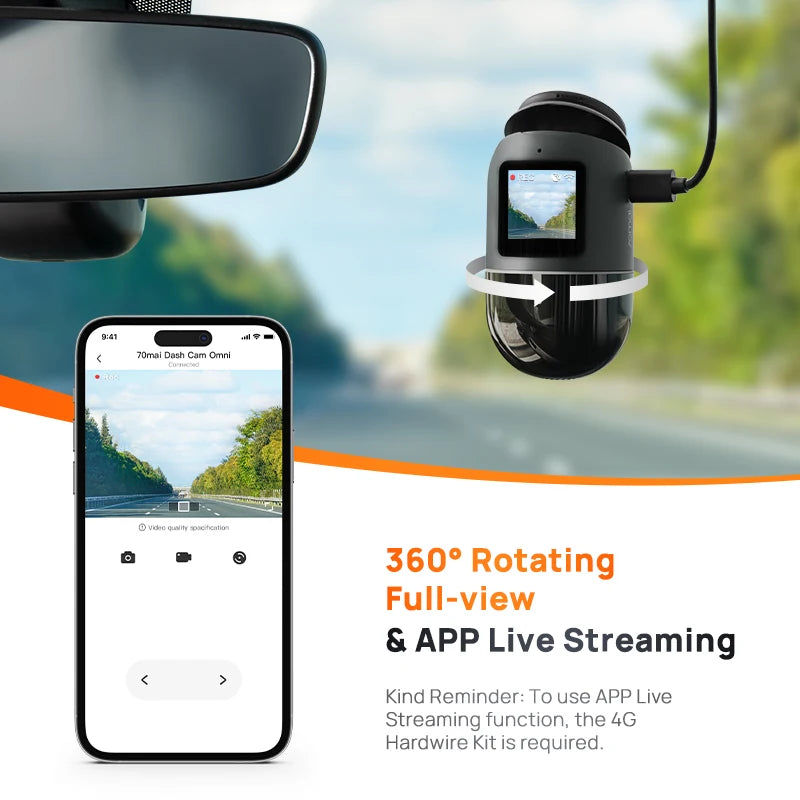 70Mai Omni 360° Rotation Dashcam