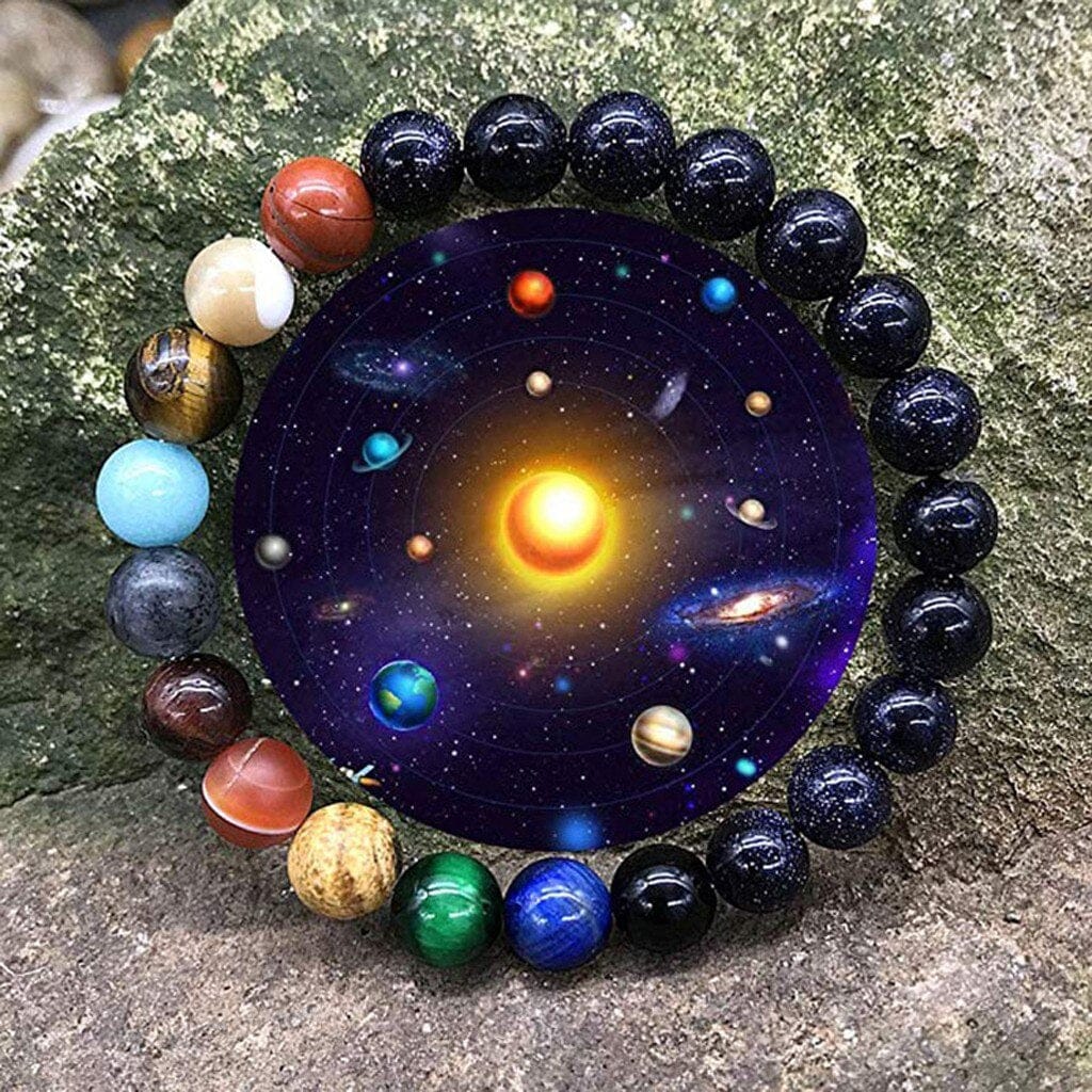 Solar System Planet Themed Natural Stone Bracelet