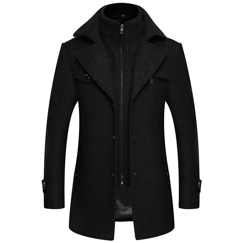 Men's Double Collar Coat