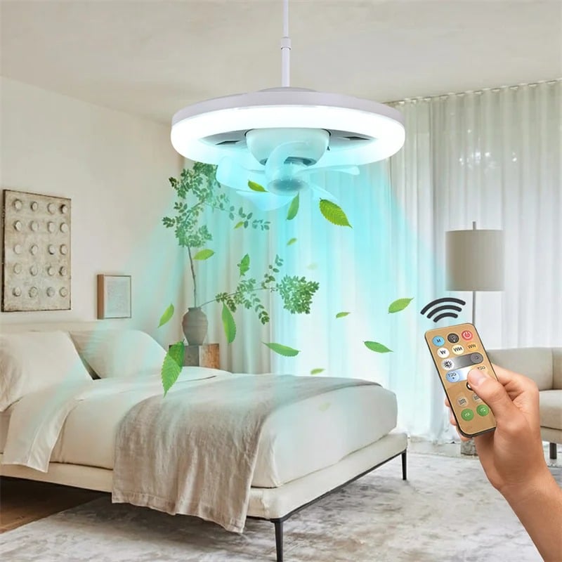LED Swing Head Fan Light