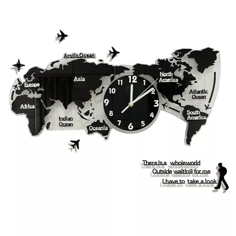 ART MAP MINIMALISTISCHE WAND UHR