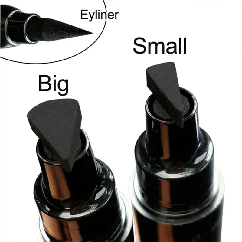 2 In 1 Liquid Waterproof Eyeliner Stamp Pen