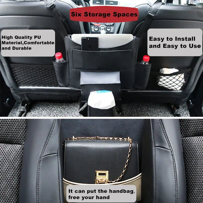 Car Multi Pocket Storage Organizer With Handbag Holder