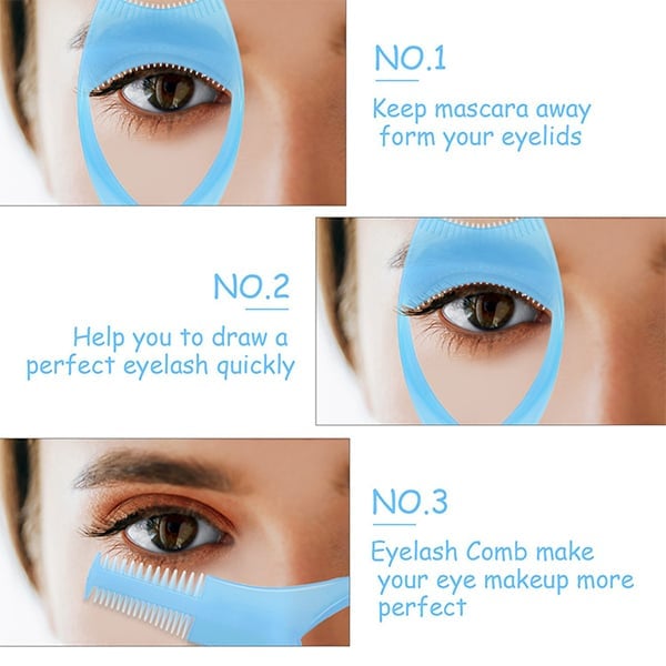 3 in 1 Eyelashes Tools Mascara Shield Applicator Guard (2PCs)