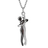 Couple Hugging Pendant Necklace
