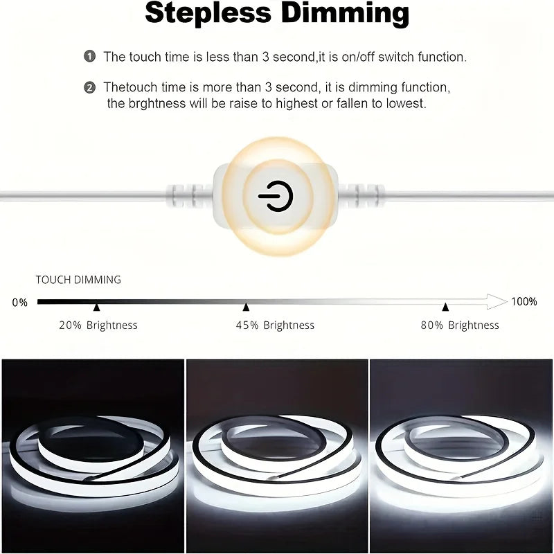 Waterproof Flexible LED Neon Strip Room Light (1M - 4M)