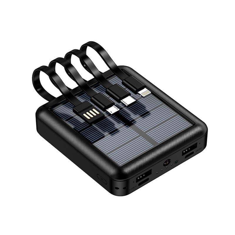Slim Solar Charging Power Bank