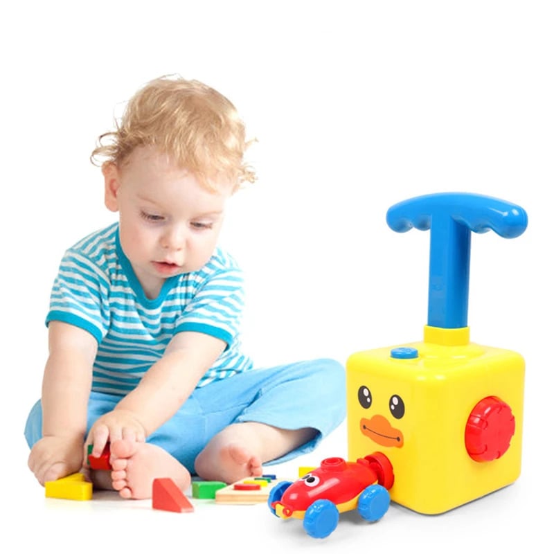 Interactive Balloon Powered Car Launcher Toy Set