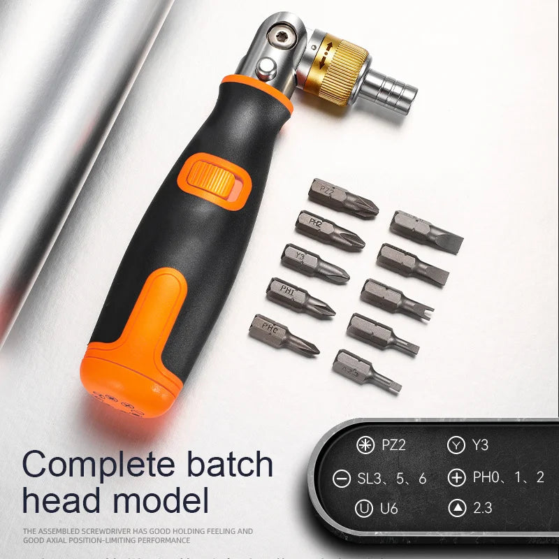 Universal Two Way joint Ratchet screwdriver