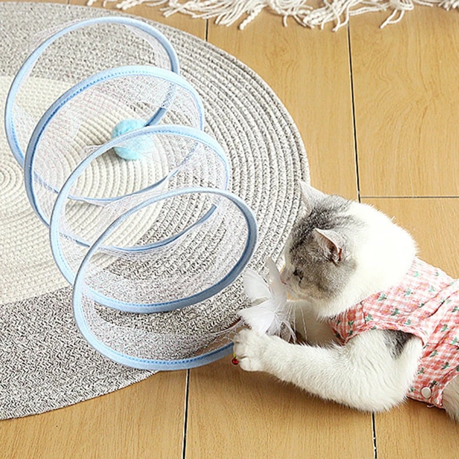 Self-play Cat Hunting Spiral Tunnel Toy