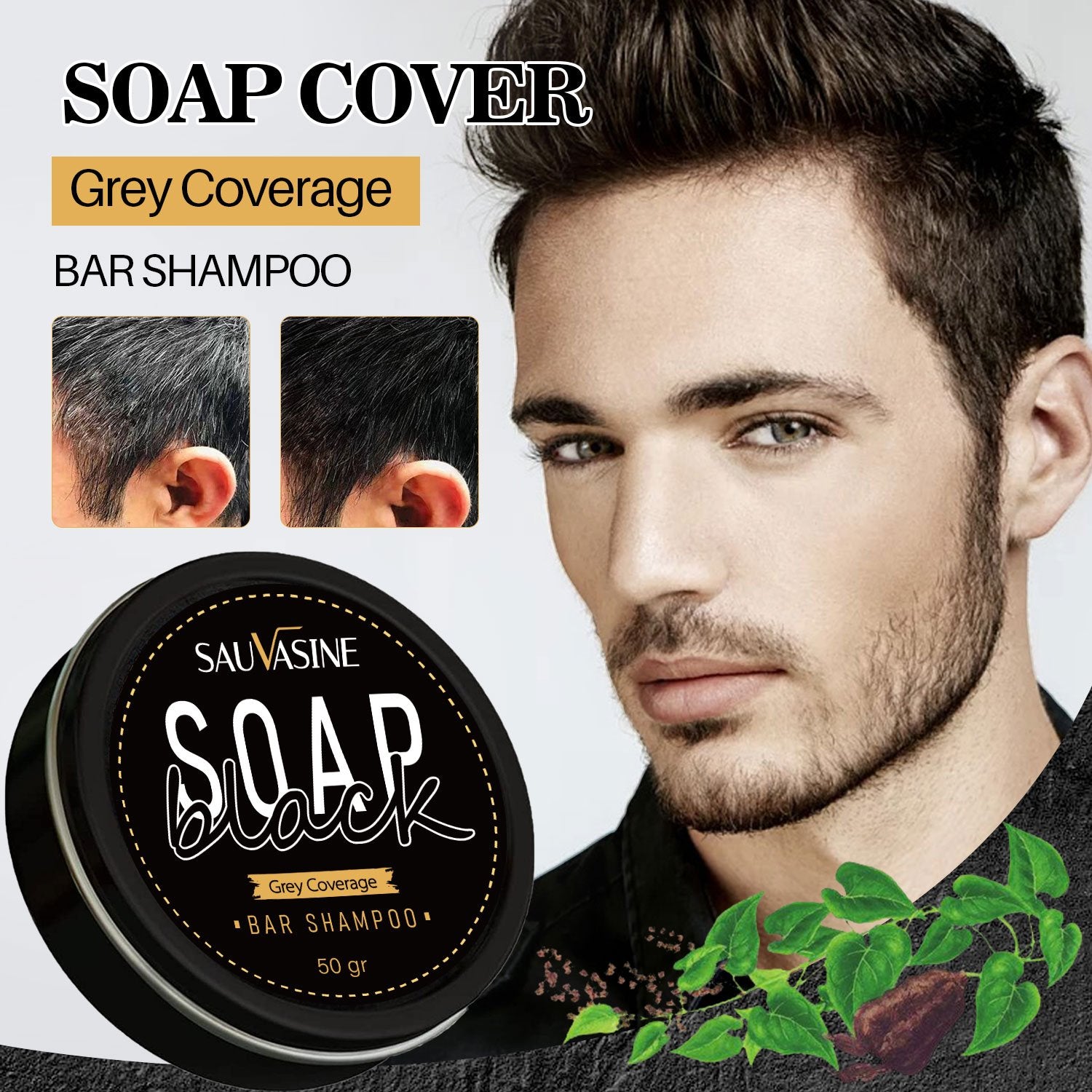 Natural Grey Hair Removal Soap
