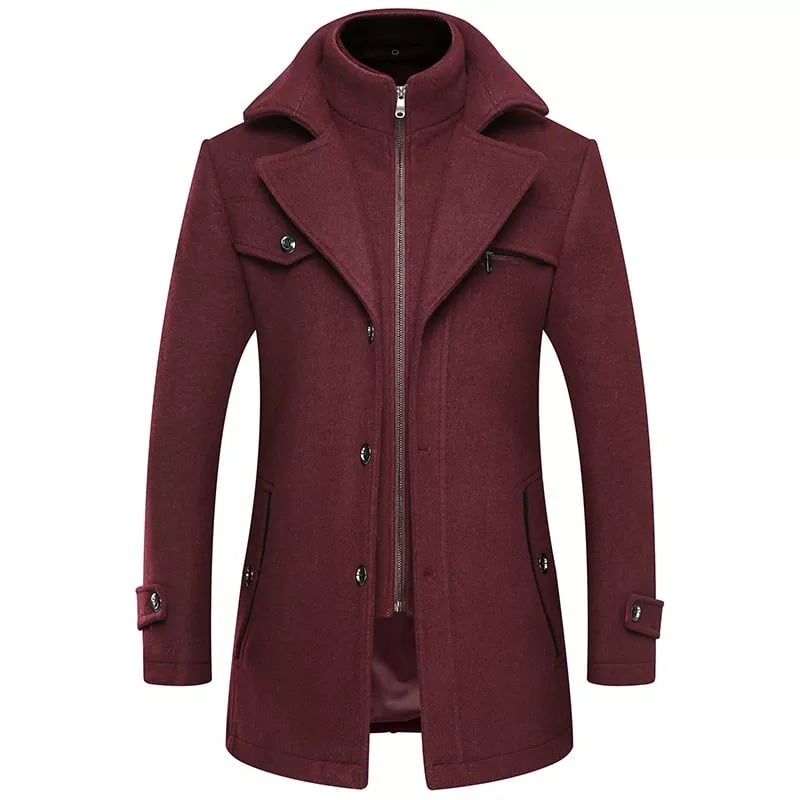 Men's Double Collar Coat