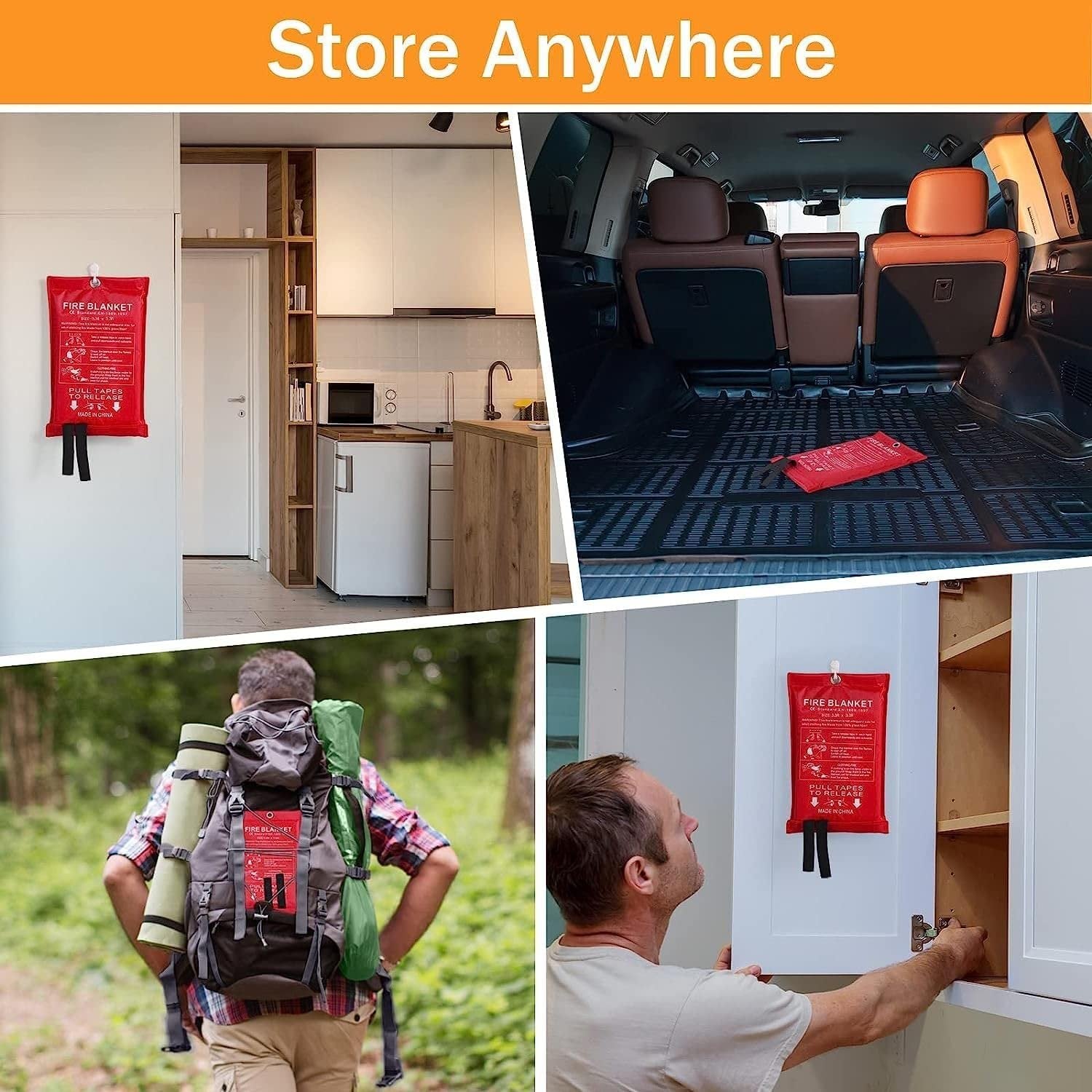 Fiberglass Emergency Fire Blanket