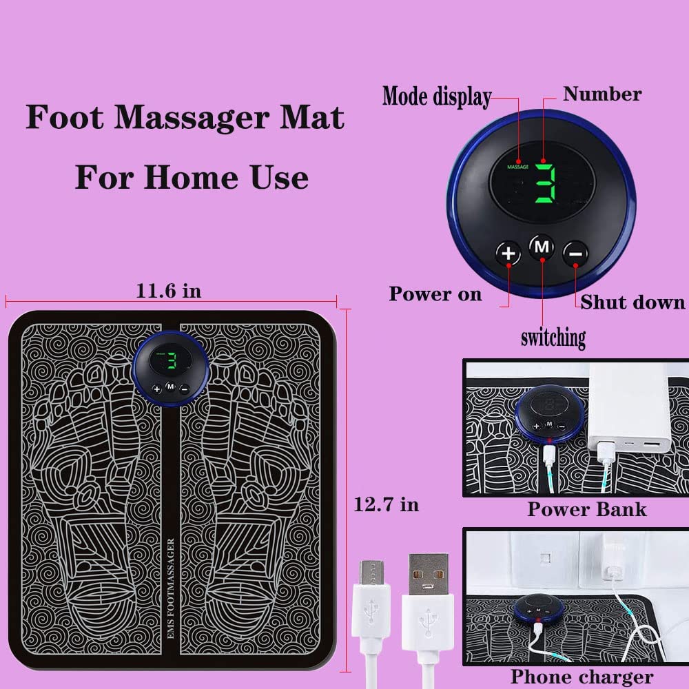 EMS Acupoints Stimulator Massage Foot Mat