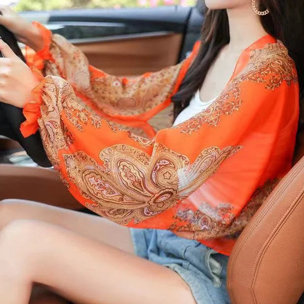 Ultralight Breathable Sunproof Sleeve Shawl