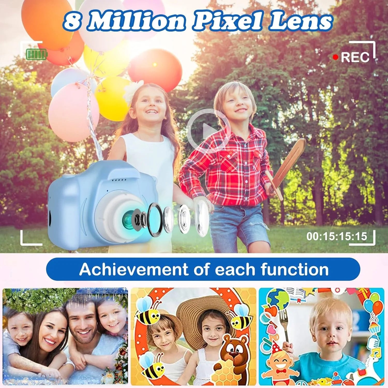 Kids Digital Mini DSLR Camera