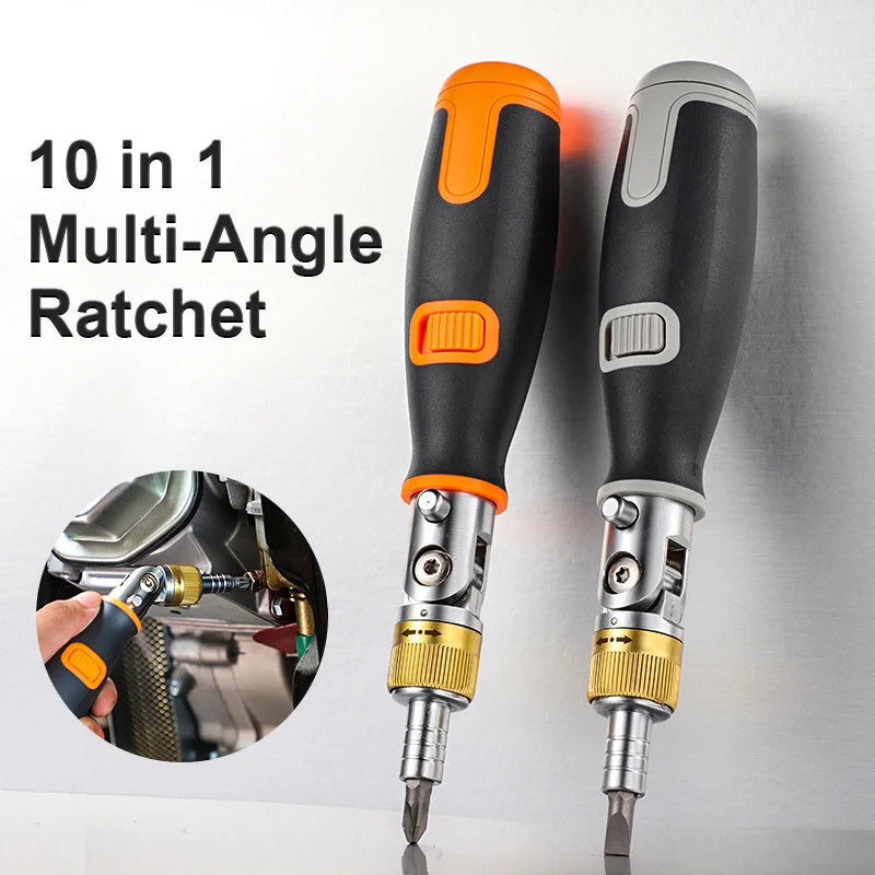 Universal Two Way joint Ratchet screwdriver