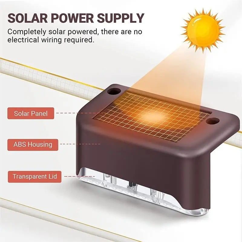 Outdoor LED Solar Lamp -4PCS
