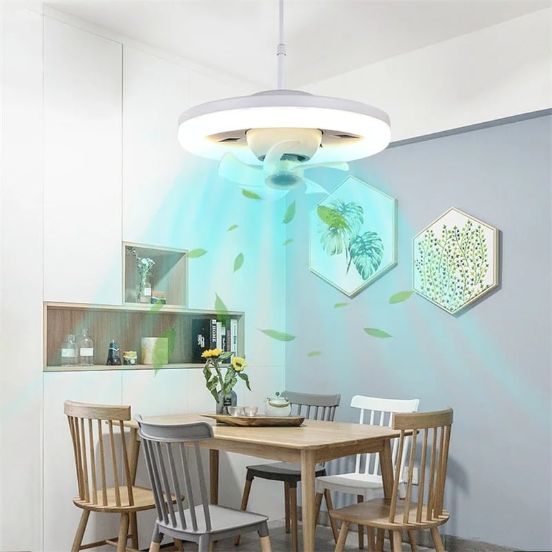 LED Swing Head Fan Light