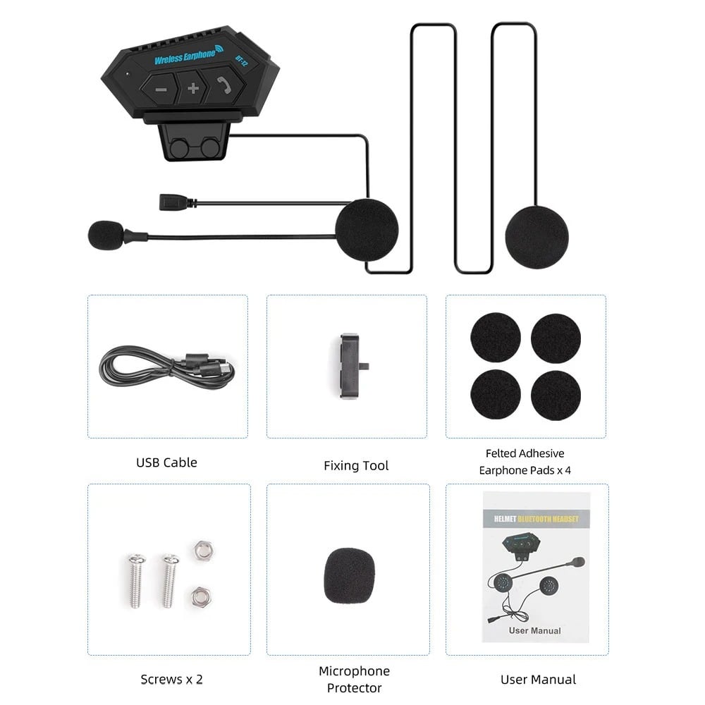Motorcycle Helmet Bluetooth Headset