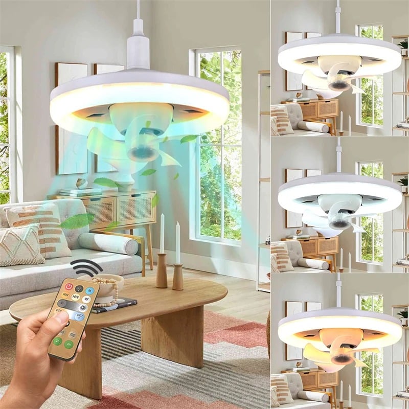 LED Swing Head Fan Light