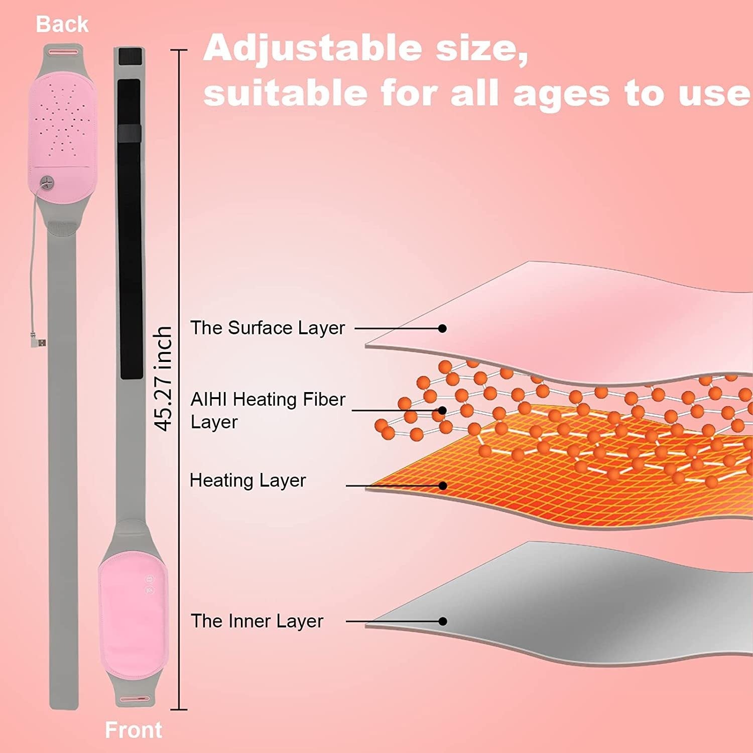 Graphene Heating Acupoint Massaging Belt