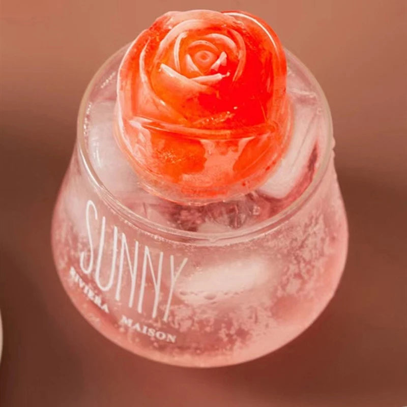 3D Rose Shaped Ice Mold