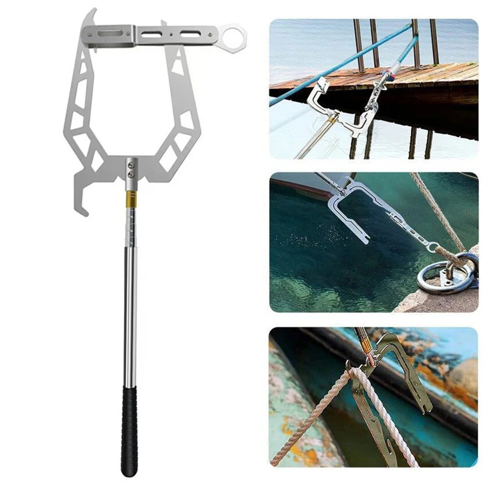 Telescoping Automatic Boat Dock Hook