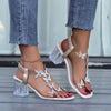 Women's Butterfly Rhinestone Sandals