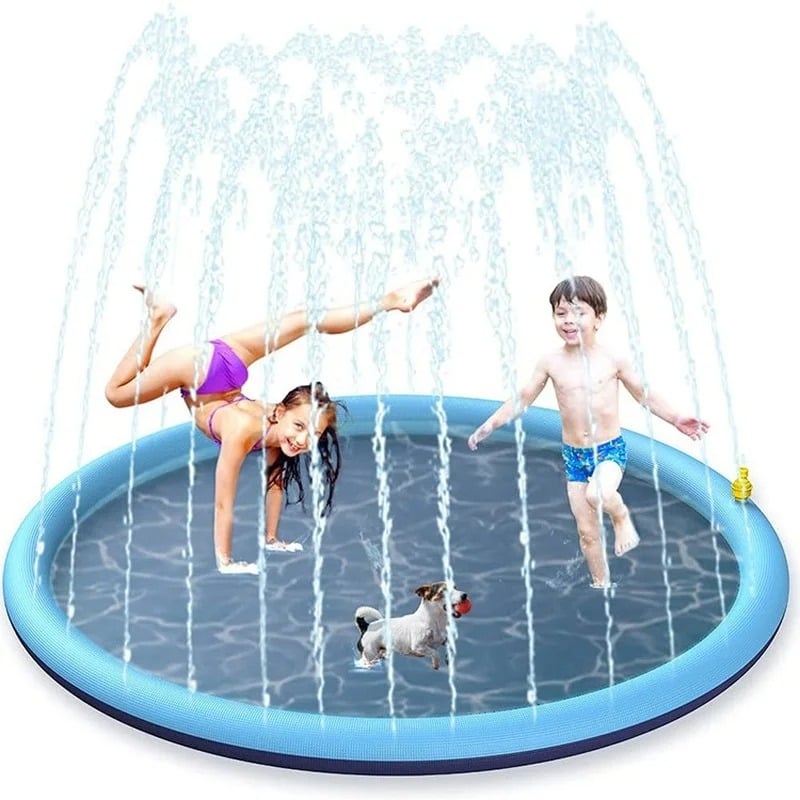 Non-Slip Splash Pad for Kids and Dog