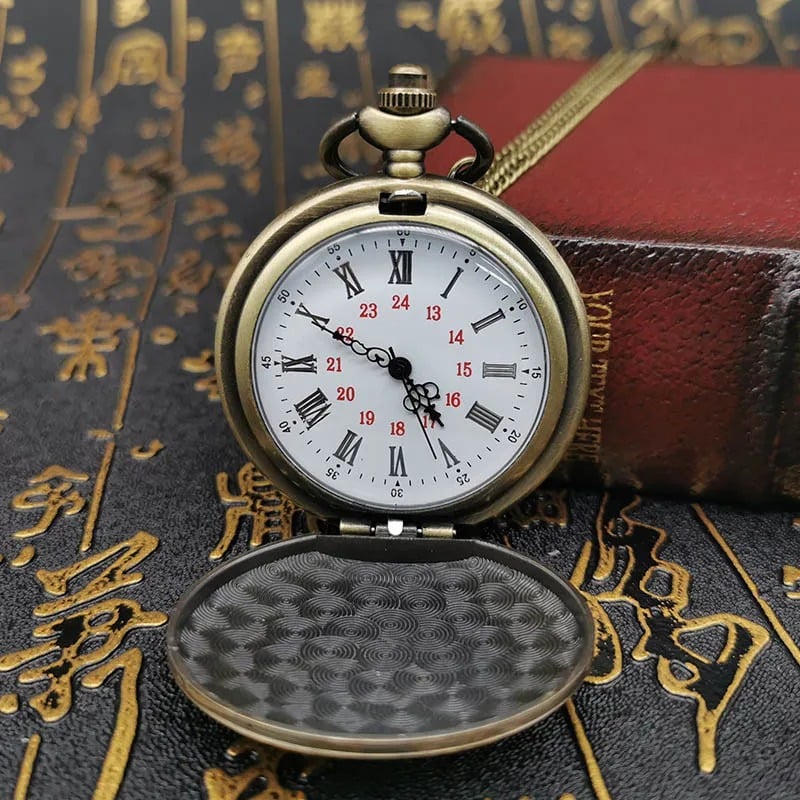 To My Son Quartz Pocket Chain Watch