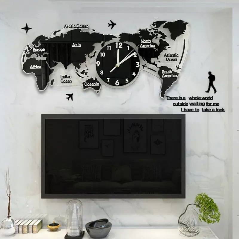 ART MAP MINIMALISTISCHE WAND UHR