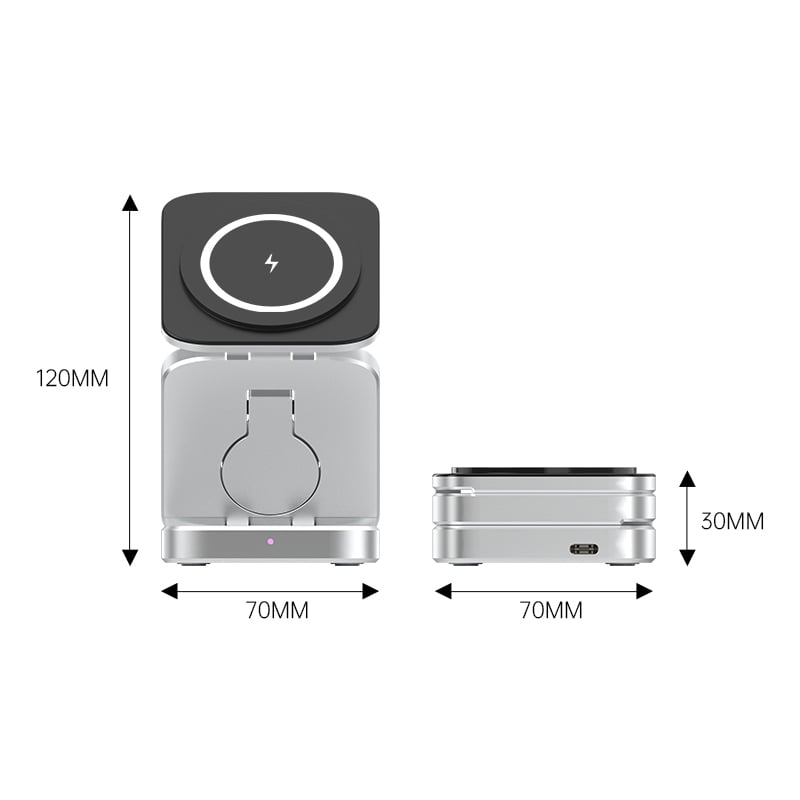 3 in 1 Folding Wireless Charging Station