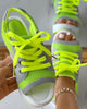 Lace-up Muffin Sandals