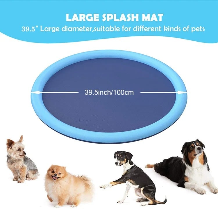 Non-Slip Splash Pad for Kids and Dog