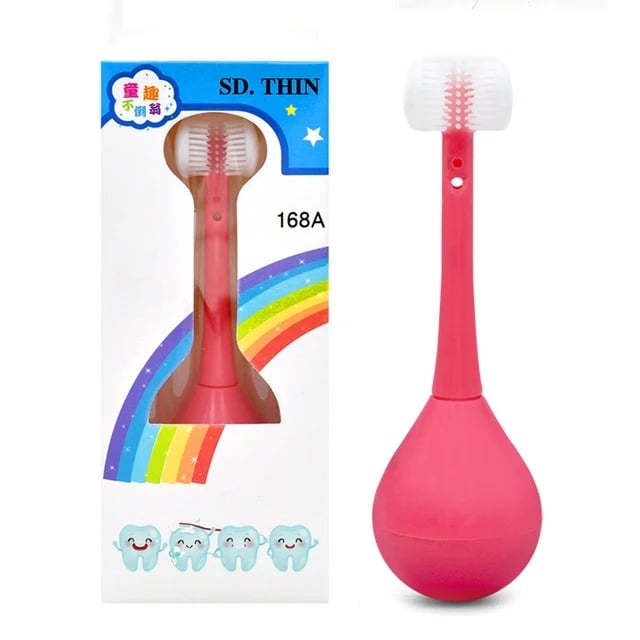 Three-sided Children's Toothbrush