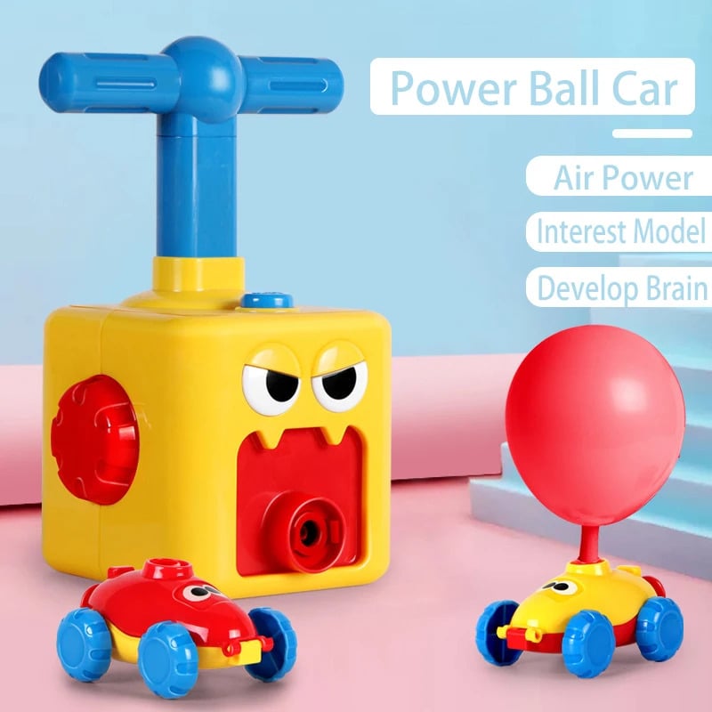Interactive Balloon Powered Car Launcher Toy Set