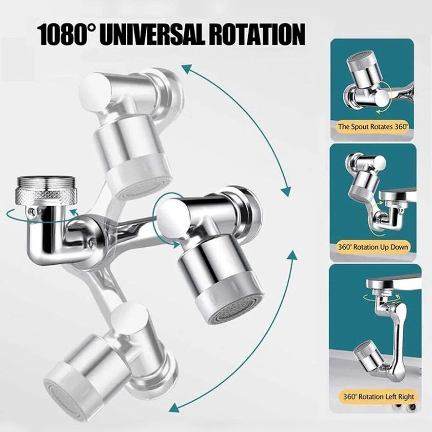 Universal 180° Rotatable Extension Faucet