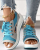 Lace-up Muffin Sandals