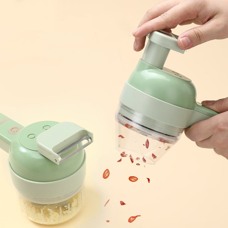 4 IN 1 HANDHELD ELECTRIC VEGETABLE CUTTER SET