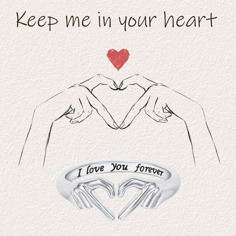 ‘I Love You Forever’ Heart Ring