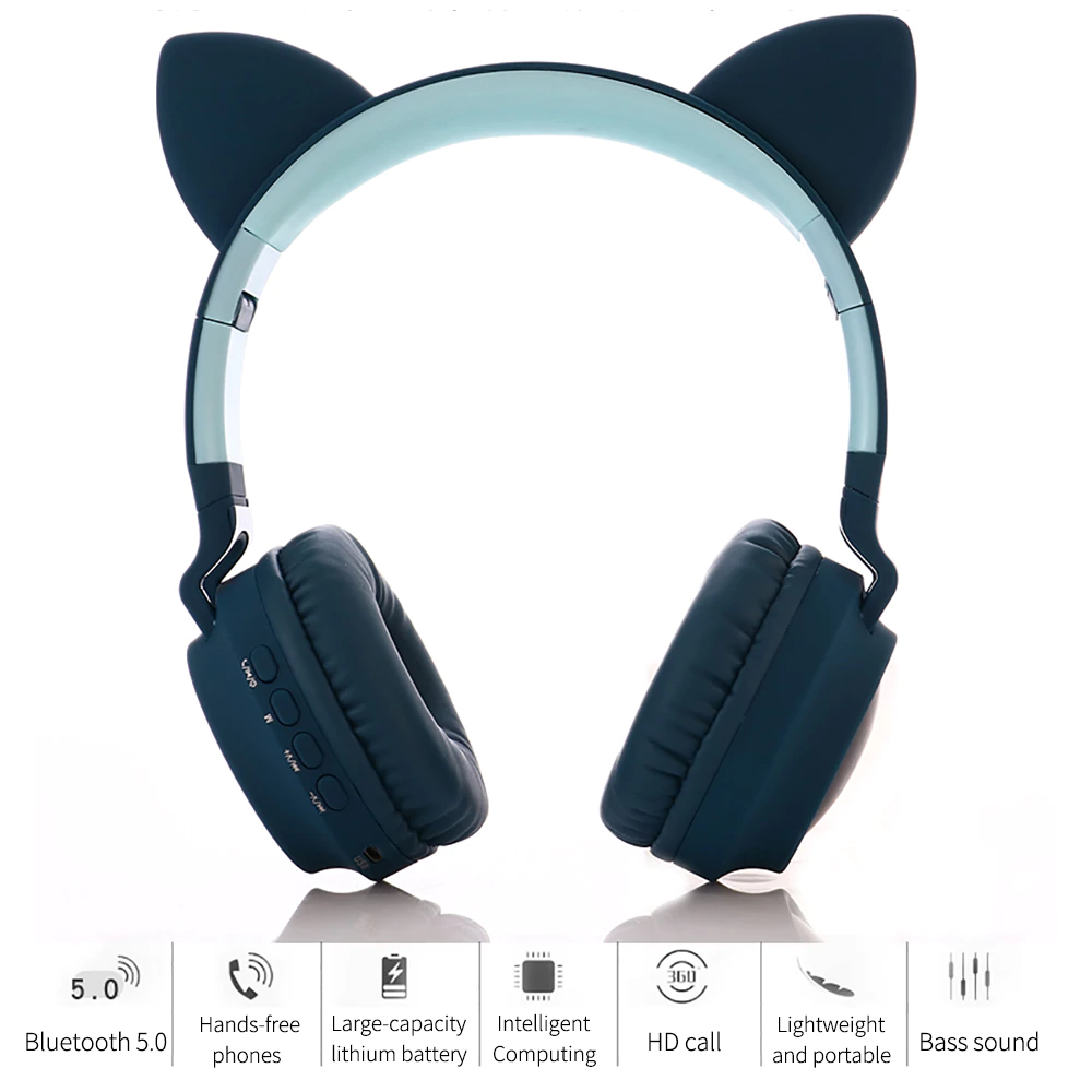 Wireless Cat Ear Headphones Bluetooth Headset