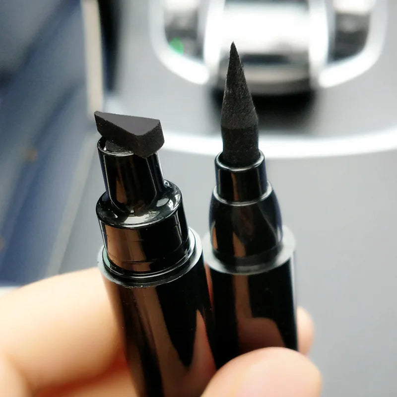 2 In 1 Liquid Waterproof Eyeliner Stamp Pen