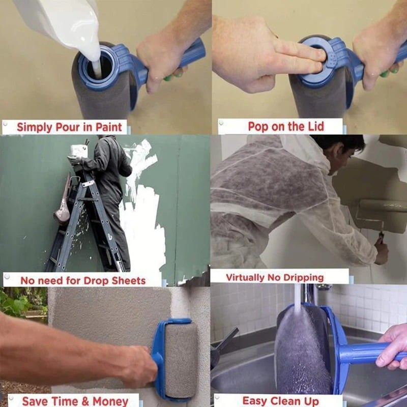 Paint Roller Brush Painting Handle Tool
