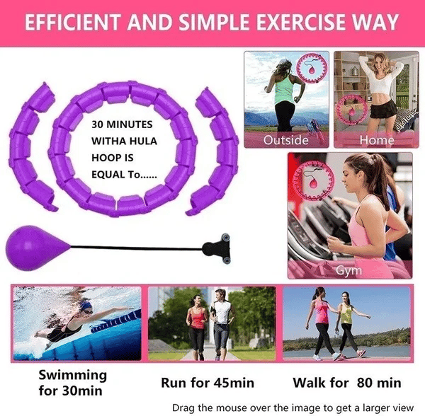 Smart Hula Hoop Home Weight- Loss Training Fast fat burning!