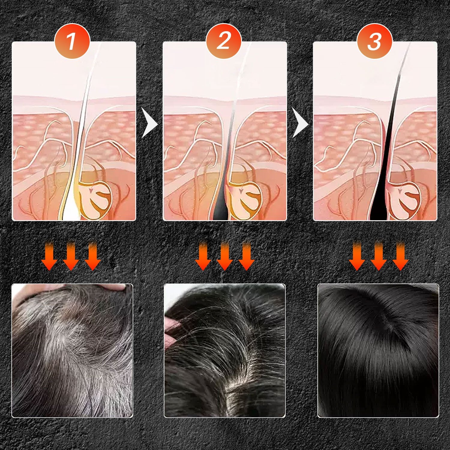 Natural Grey Hair Removal Soap