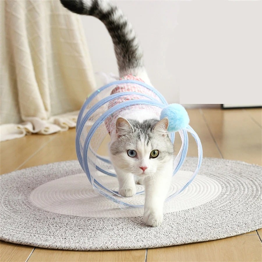Self-play Cat Hunting Spiral Tunnel Toy